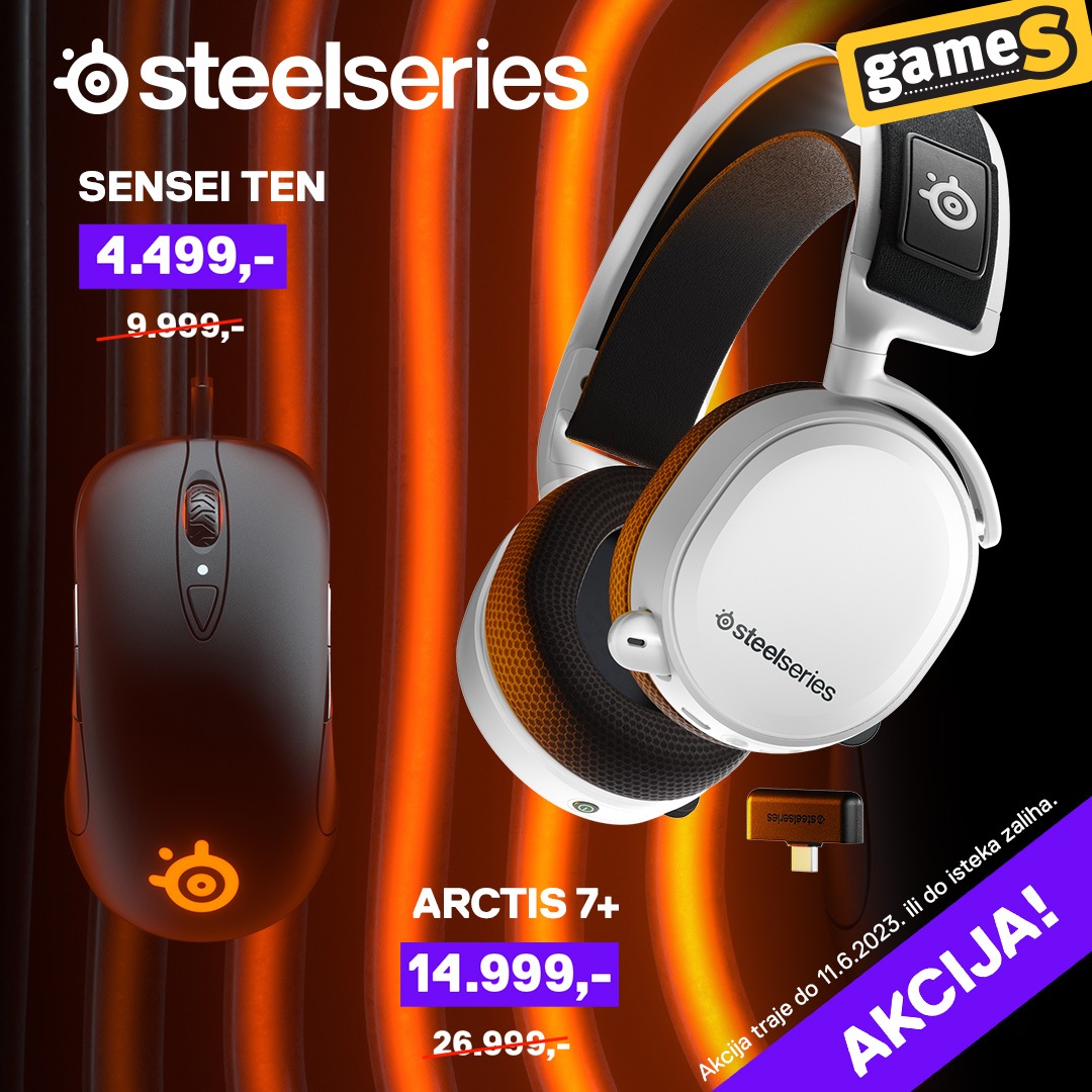 Gamesdoo's tweet photo. Meanwhile at GameS: 🖱️ SteelSeries akcija 🎧
https://t.co/G96NseaY0X
Do 11. juna ili isteka zaliha, SteelSeries 🖱️ Sensei Ten i 🎧 Arctis 7+ White su na posebnom akcijskom sniženju u GameS-u.
#GameS #akcija #SteelSeries #SenseiTen #Arctis7 #Arctis7Plus #MeanwhileAtGameS https://t.co/YXEFE1328v