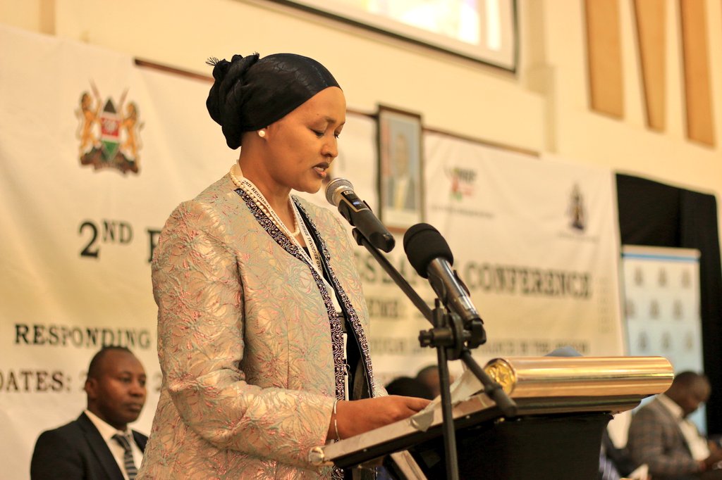 Ag. CEO @MsTacheKabale makes welcome remarks on the 2nd Regional #Research Conference

#climatechange 
#RRC2023
#landgovernance 
#DLGP