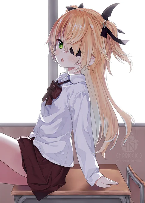 エミちゃん #原神 #フィッシュル #原神学園