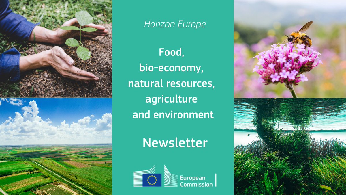 👩‍🔬 161 proposals submitted to📉 food waste,🏋️‍♂️ animal welfare &amp; adaptation of ecosystems
📢 Call open for experts #MissionSoil
📅EU #AgriResearch Conference &amp; #EUGreenWeek coming soon
🚀 Projects’ results on sustainable fertilisers, #bees &amp; #BlueEconomy

📰europa.eu/!9n8BpG