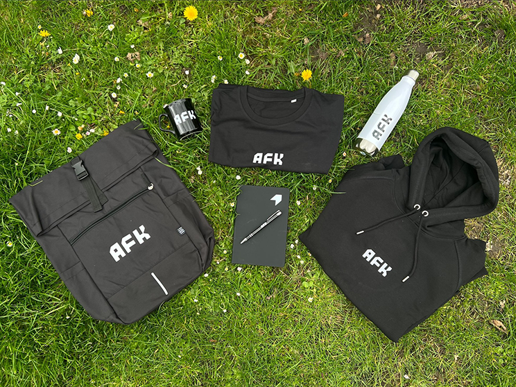 BrandelityPromo's tweet photo. We understand the importance of seamless, hassle-free merchandise ordering, making us perfectly placed to work with AFK Creators on their rebrand!
Our vast range of merchandise allowed AFK to create unique welcome packs that showcased its brand. 

https://t.co/8ScpbRzCWV https://t.co/1dF9iMegJ9