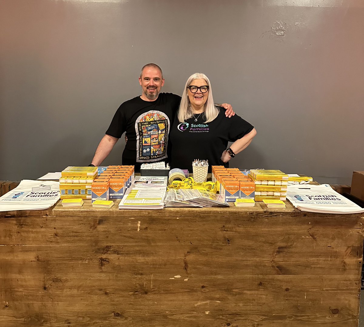 Naloxone supply is available for those who do not yet have their own supply or need a re-supply from @SuzanneSFAD @SteeleWez and one of the fabulous peer workers 💛