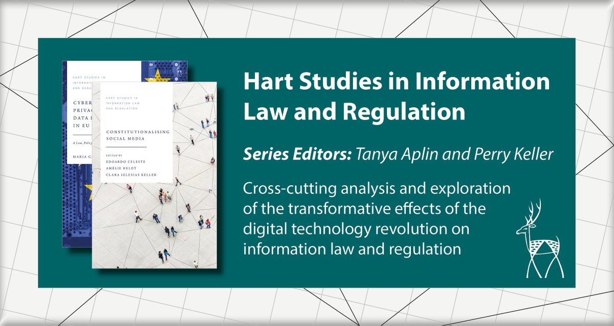 Hart Publishing (@hartpublishing) on Twitter photo Open call for proposals! Do you have a book idea for the Hart Studies in Information Law and Regulation series?
Speak to Roberta Bassi at the <a href="/CPDPconferences/">CPDP Conferences</a> today or tomorrow, or at Roberta@hartpub.co.uk. Learn more about the series: bit.ly/436voBs
@AplinTanya #ITLaw Open call for proposals! Do you have a book idea for the Hart Studies in Information Law and Regulation series?
Speak to Roberta Bassi at the <a href="/CPDPconferences/">CPDP Conferences</a> today or tomorrow, or at Roberta@hartpub.co.uk. Learn more about the series: bit.ly/436voBs
@AplinTanya #ITLaw