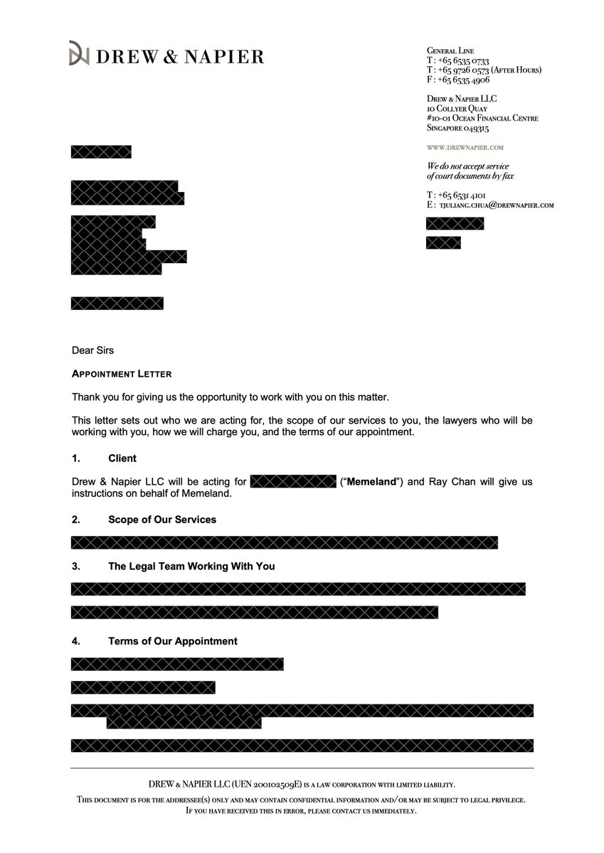 We are happy to announce that we will work with Tju Liang Chua &amp; team regarding <a href="/Memeland/">Memeland ❤️ Memecoin</a>'s corporate matters.

Tju Liang is the head of blockchain &amp; digital assets at Drew &amp; Napier. He also currently serves as the General Counsel of the Ethereum Foundation (<a href="/ethereum/">Ethereum</a>).

AHOY! 🏴‍☠️