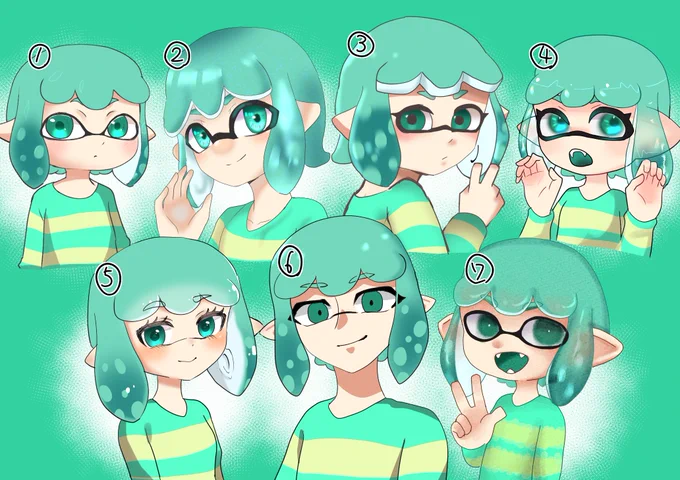 #リプした人の絵柄を真似して描く ひっっさびさにします! くらいで、もしこれより多ければ抽選にさせてもらいまつ 参考に過去のもの載せときます。
