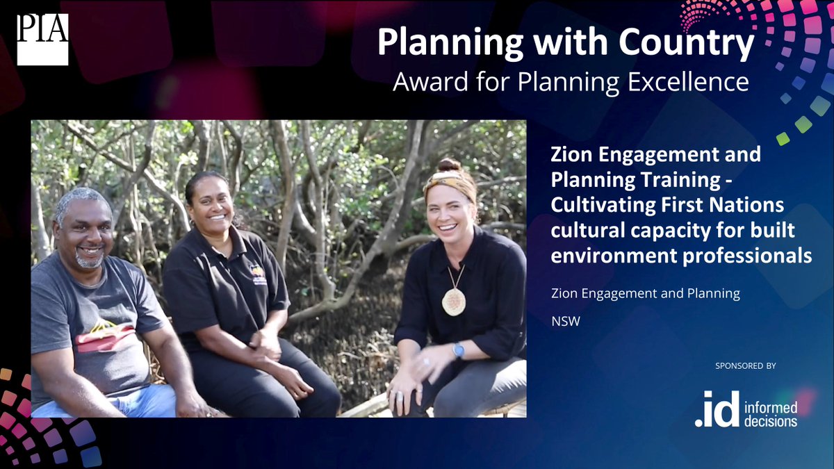 A big congratulations to Zion Engagement and Planning, NSW on winning the “Planning with Country” Award. #PIAAwards23