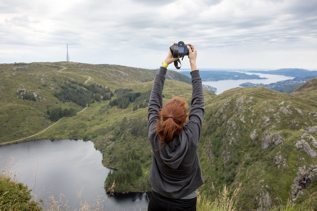 BergenResearch's tweet photo. Getting ready for #BSRS23? Warning: There will be a hike in the mountains during the weekend. We will accommodate most levels of ambition, but please pack comfortable shoes/clothes 👟🥾🧦🧥! 
When in #Bergen...
#Fløyen #Ulriken #Vidden
See you in just eleven days!
📸 @esenneset https://t.co/CvYqukYLak