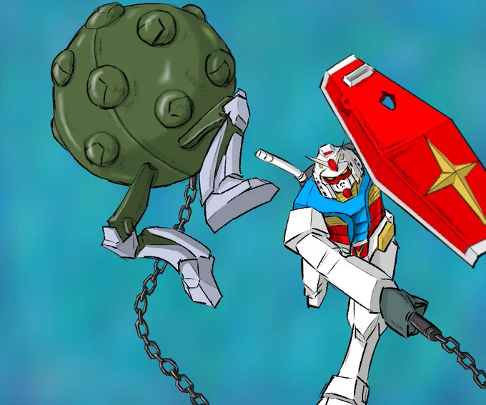 #オラたちの78ガンダム ハイパーハンマーでもダメなら重機動ハンマーでも食らえ!