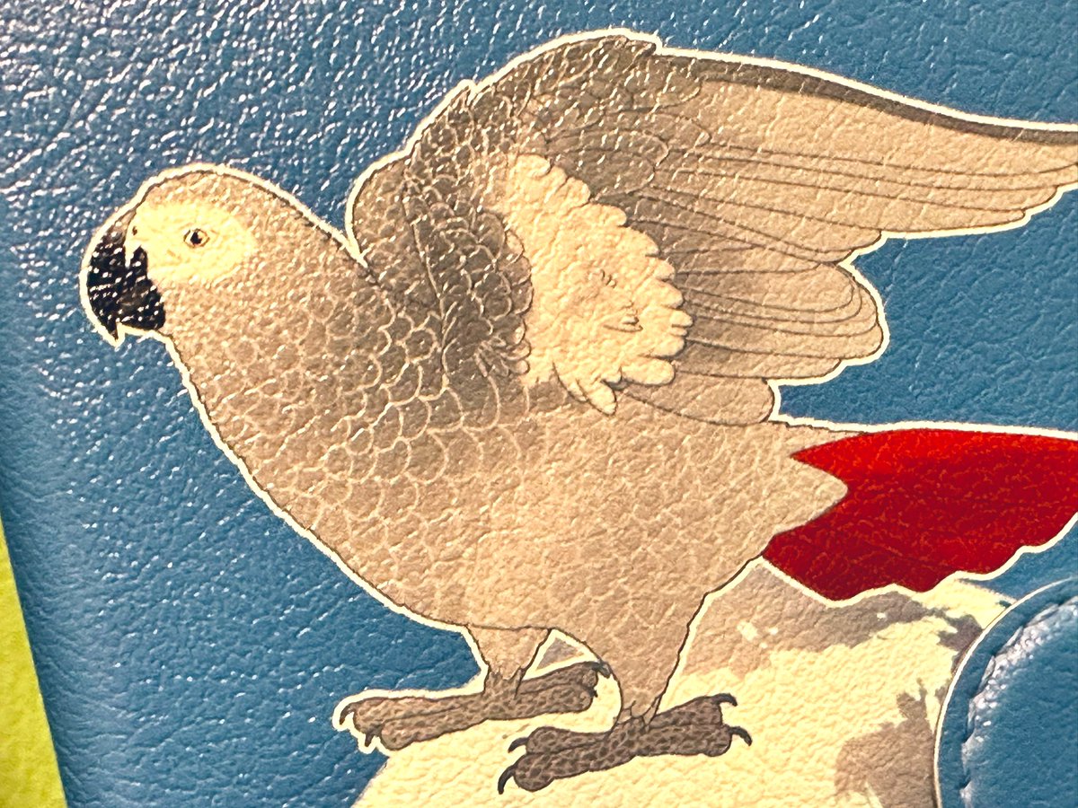 「オーダーのご夫婦お揃いスマホカバー納品されました  羽ばたきヨウムさん」|Liz青いことり工房のイラスト