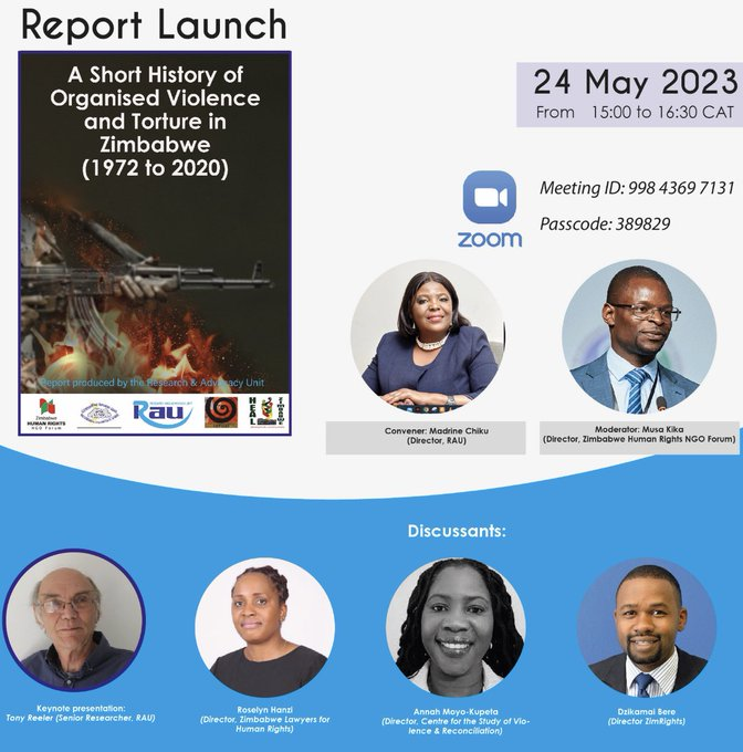 Zimbabwe Human Rights NGO Forum on Twitter "It is happening today, The