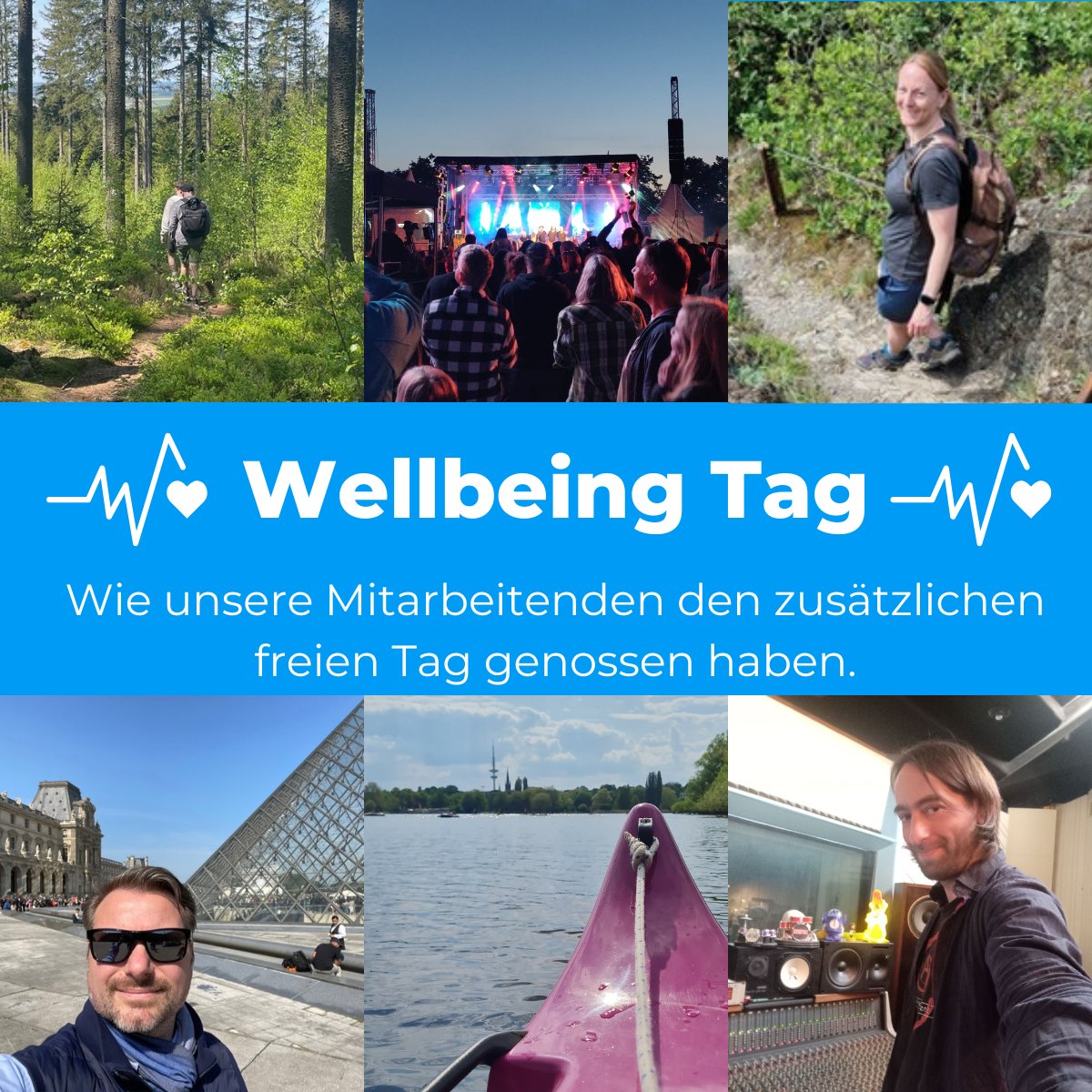 PlusServer's tweet photo. #plusserver Wellbeing-Tage = 4 Tage zusätzlichen Urlaub!
Einmal im Quartal feiern wir diesen Tag, machen unser #Wellbeing zur Priorität und tanken Kraft für den Arbeitsalltag.
Ob Städtetrip, Wandern, Sporteln oder Chillen beim Grillen...
#mitarbeiterzufriedenheit #firmenkultur https://t.co/Cm1t9AiZRc