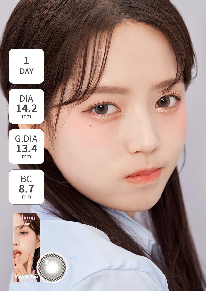 mofu_fuwa_baby's tweet photo. わたしの目がかわいくなくてレンズのかわいさが伝わってないけど、実物超かわいいから本当におすすめ!(セルフまつパ失敗してまつげ終わってるからつけま付けて誤魔化した😹)(苦肉の策)(つらすぎ)
#chuulens #チューレンズ #milktea #creamgray #aubepie #moonbeige
#カラコン #韓国カラコン https://t.co/I5TiXJsHSu