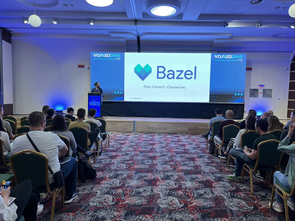 VoxxedIasi's tweet image. Join Andrei Timofticiuc from @google in Magnum room to find out about building at Google: From Idea to Production! #itisfun