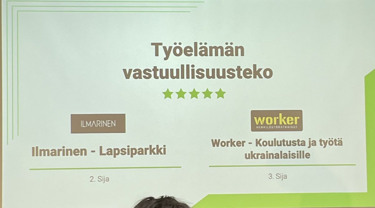 Meidät oli ilmoitettu mukaan #Työelämänvastuullisuusteko kisaan <a href="/ilmarinen_tweet/">Ilmarinen</a> #Lapsiparkki toteutuksella. Tehtiin ”käärijät” ja tultiin kakkoseksi. Jippii! 👏🏻 Hyviä #vastuullisuustekoja myös kisakumppaneilla #parempaatyöelämää #vastuullisuus #yhdenvertaisuus