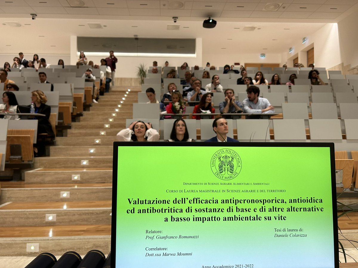 GianfRomanazzi's tweet photo. Complimenti a #DanieleColavizza per il bel lavoro di #tesi #magistrale svolto sulle #sostanze di #base per la verifica dell’attività nei confronti di #peronospora e #oidio della #vite https://t.co/drJlYVpDZz