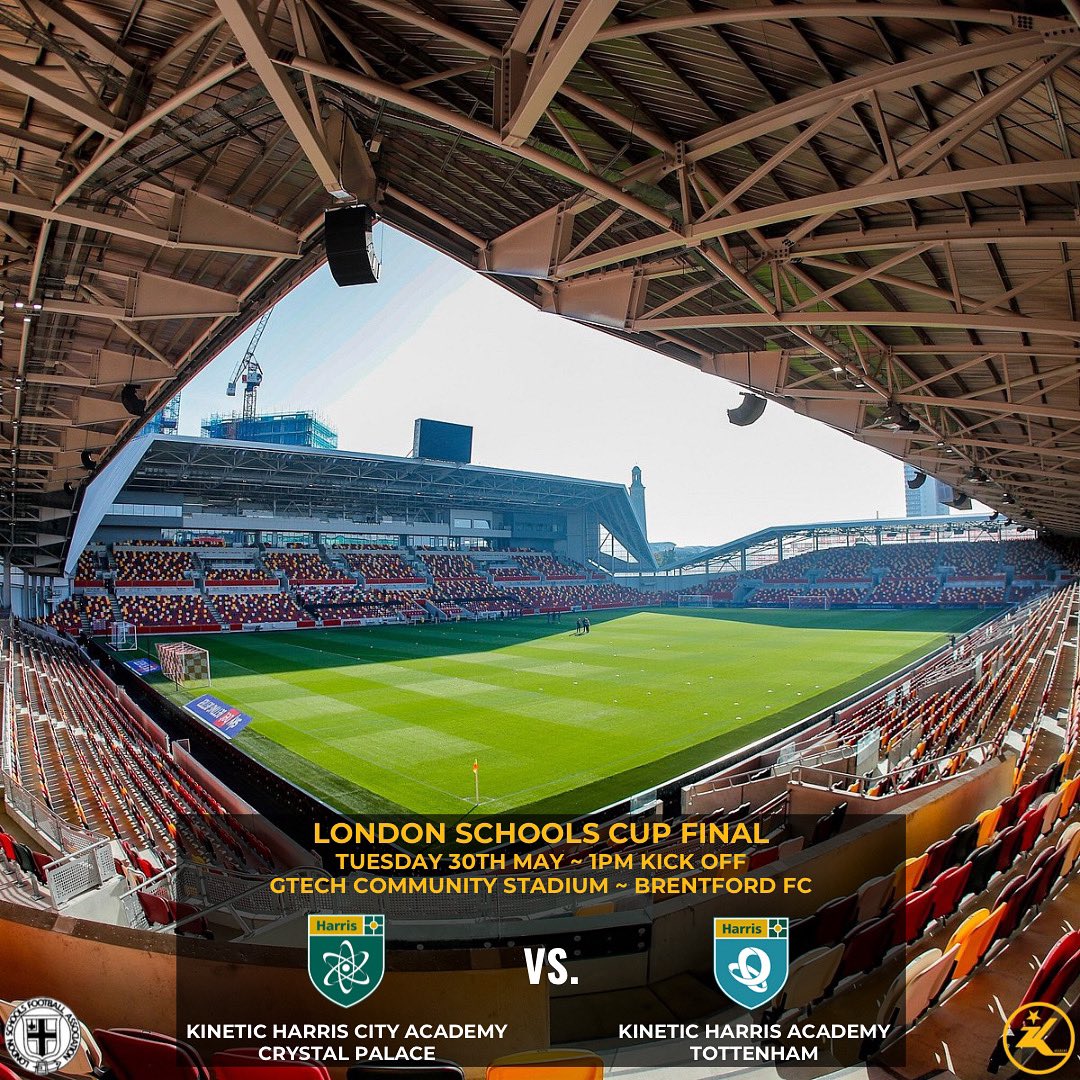 Kinetic Foundation (@kinetic_academy) on Twitter photo North v South in an all Kinetic London Schools Cup Final… We just had to get a Premier League stadium for this one 😏🔥
<a href="/HCACP/">@hcacp</a> & <a href="/HATO6thForm/">Harris Tottenham Sixth Form</a> both scored 9 goals in their London Schools Cup Semi Finals… You don’t want to miss this one! instagram.com/p/CsmaARiNEpW/…
#KineticAcademy North v South in an all Kinetic London Schools Cup Final… We just had to get a Premier League stadium for this one 😏🔥
<a href="/HCACP/">@hcacp</a> & <a href="/HATO6thForm/">Harris Tottenham Sixth Form</a> both scored 9 goals in their London Schools Cup Semi Finals… You don’t want to miss this one! instagram.com/p/CsmaARiNEpW/…
#KineticAcademy