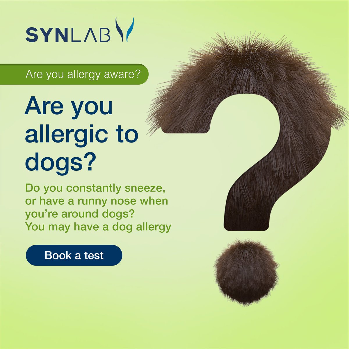 Did you know that most people with a dog allergy aren’t allergic to dog fur itself?

Instead, they’re allergic to the flakes of dead skin, urine and saliva that builds up on the fur over time.

#SYNLAB #allergysymptoms #allergyfree #allergyprevention #animalallergies