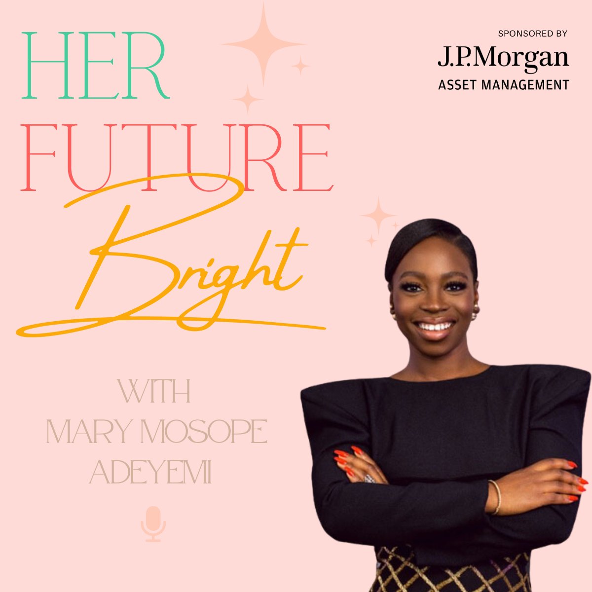 Join us for a special bonus episode of Her Future Bright! ✨🙌 

Mary Mosope Adeyemi is an executive director at Goldman Sachs, founder of viSHEbility, and author of Visible Strength⚡

Full episode👇
 
open.spotify.com/show/0K6UoefT2…

podcasts.apple.com/gb/podcast/her…

Sponsored by 
<a href="/JPMorganAM/">J.P. Morgan Asset Management</a>