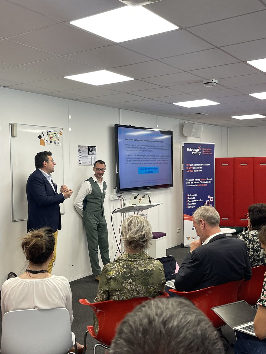 TelecomValley's tweet image. Telecom Valley est ravi d’accueillir @numeum_ tour 2023 ! 
Au programme : l’#actualité du #Numérique en France et les services d’accompagnement Numeum pour le développement de vos #entreprises