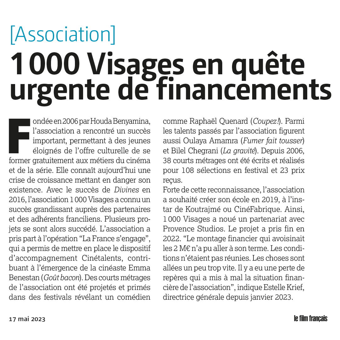 1000 VISAGES tweet media