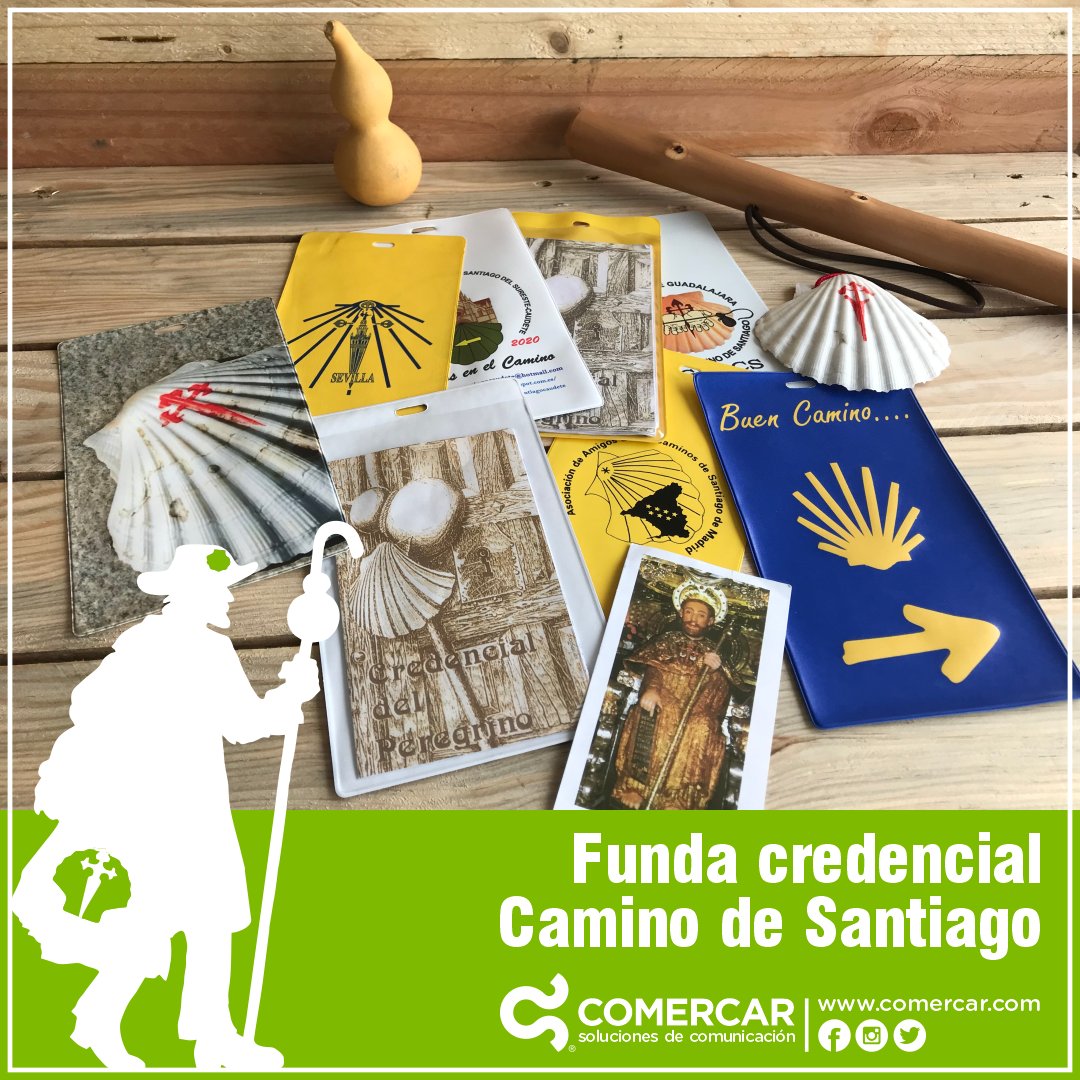 ComercarSC's tweet image. #Funda para la #credencial del #CaminoDeSantiago, complemento ideal para proteger la credencial del #peregrino

#Comercar #SomosFabricantes #Comunicación #Publicidad #Marketing #Diseño #RegaloPromocional #Merchandising #Eventos #ImpresiónDigital #Serigrafía #IFEMA #Aimfap #Cprint