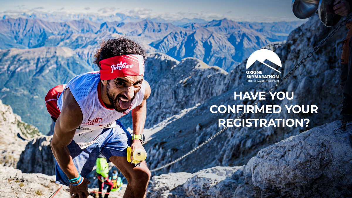 📷Have you confirmed your registration?
Received the approved pre-registration email, don't forget to confirm your presence!
May 31 deadline to secure your spot at Italy's only Skyrunner World Series! 📷 #grigneskymarathon #skyrunnerworldseries #Reminder