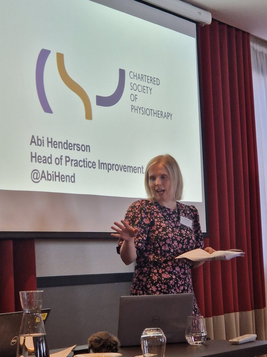 RobMinter's tweet photo. @AbiHend now discussing the need for innovation and/or improvement #YorkshirePhysio23 #CSP #FuturePhysio https://t.co/N59UAC77vf