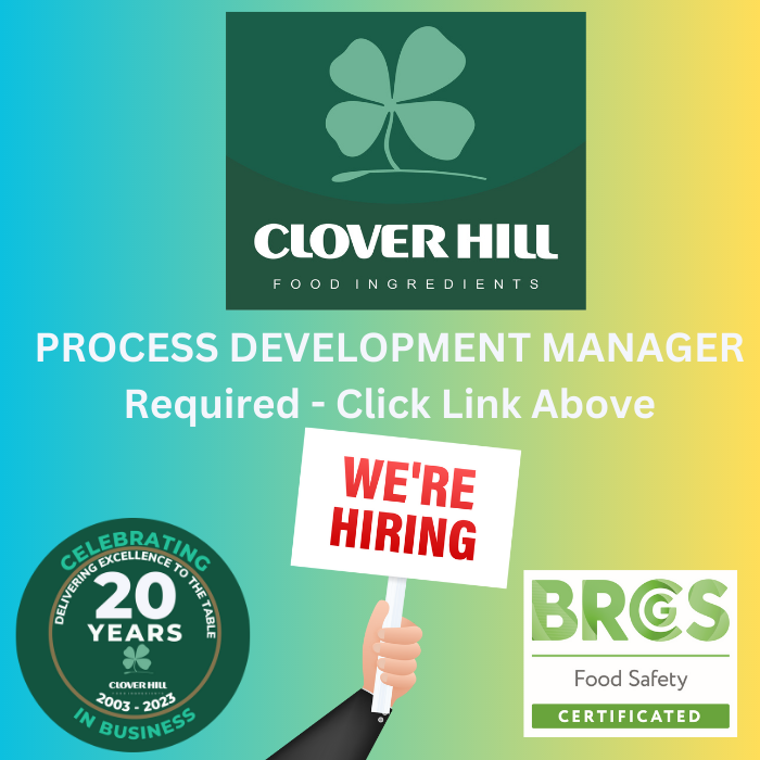 We are hiring!
visit 👉 cloverhill.ie/careers/
#hiringnow #processdevelopment #informationtechnologies #Cork #corkjobs