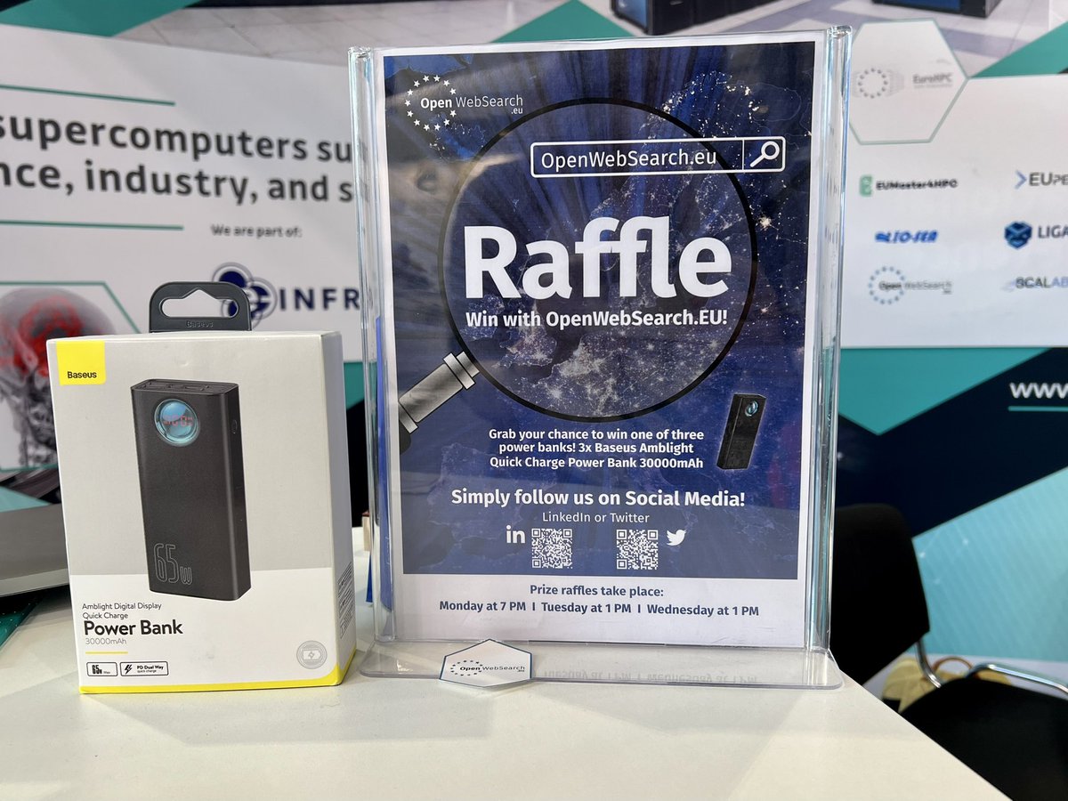 IT4Innovations's tweet photo. 🤩 win with @OpenWebSearchEU at @ISChpc booth #B209 https://t.co/re1kMNtCFS