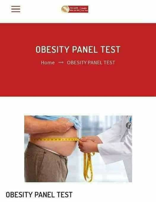 OBESITY PANEL TEST
For more details please contact us at 
📞+91- 9810043684
#labgeetacolony #surepathlab #delhi #noidacity #delhi #noida #ildprofile #labtest #meerut #jaipur #Lucknow #thyroid #rheumatoid 
#thyroid #bloodtest #diabetestest #diabetes #obesity