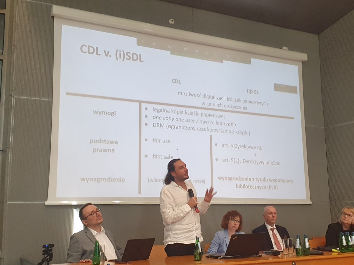 centrumcyfrowe's tweet photo. Many thanks to speakers and audience of “Libraries and Archives” conference for inspiring discussion about the necessity of regulation of #ebooklending empower online presence of #libraries & #archives
#SecureDigitalLending
Copyright has to support the public mission of #GLAM https://t.co/STID7Cpcdq