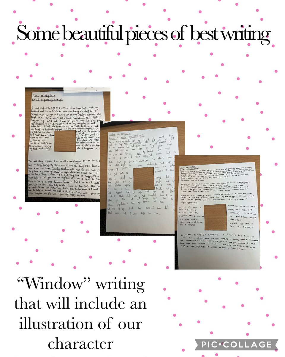 wcp_school's tweet photo. Year 4’s inferential writing in role pieces, using our focus book Belonging by Jeannie Baker. We used inference to build a back story for them and displayed our work with a window, to display an image of our character. #KS2Writing #WCPSY4 @clpe1 📚 https://t.co/JYj2UcwoaN