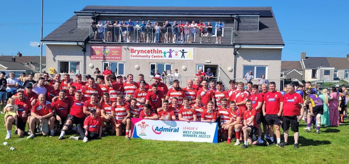2022/23. A season to remember for the Cherry &amp; Whites

Welsh Cup Winners 🏆 
League Champions 🏆

Thanks to the players, coaches, staff, volunteers and of course supporters for the memories.

And we’re not done yet. Exciting times ahead in Div 3! 

#CherryAndWhites #MALORJ14 🍒⚪️