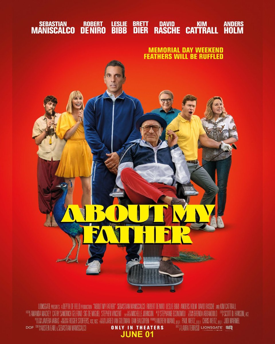 FourStarFilmsME's tweet image. Buckle up for a wild ride with #AboutMyFather! Robert De Niro and Sebastian Maniscalco take the stage in this laugh-out-loud comedy about blending families, love, and the crazy journey of finding common ground. In cinemas June 1st 🎢🤣 #CrazyWeekend #FamilyLove
