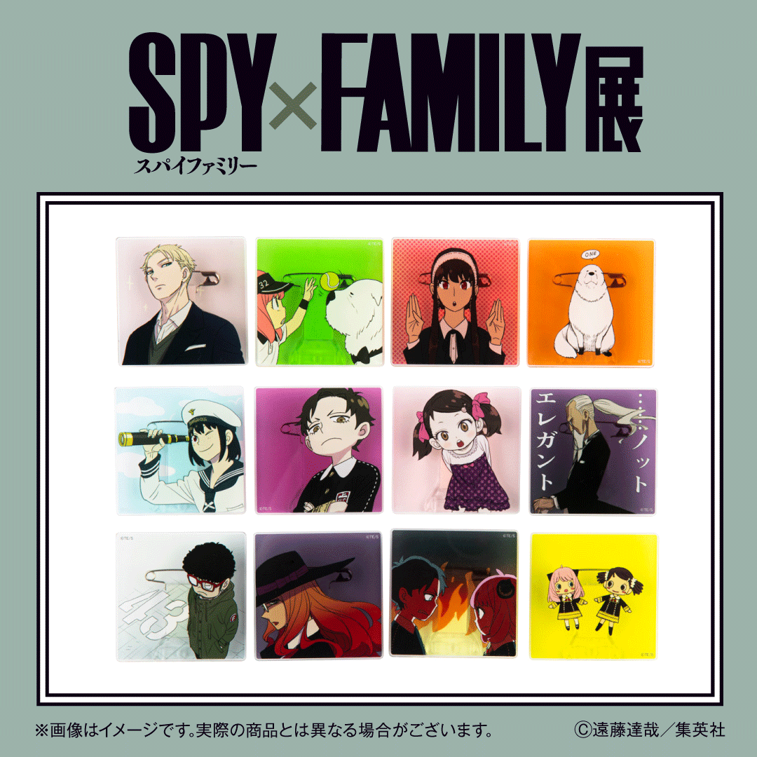 SPY_FAMILY展 グッズ情報】 アクリルバッジコレクション（全12種