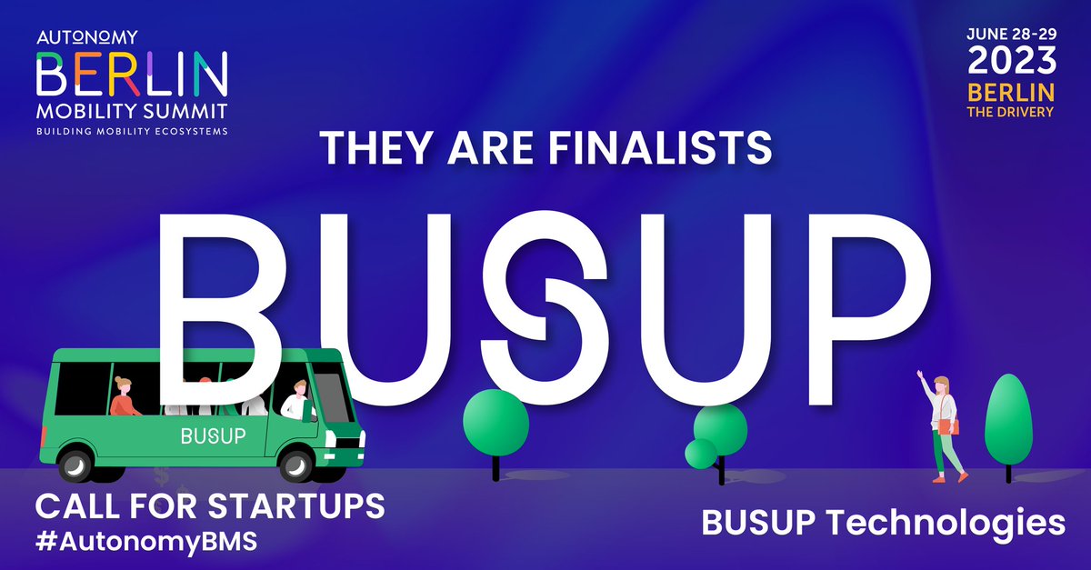 AUTONOMY's tweet image. We&apos;re thrilled to announce the three outstanding finalists for the Berlin Call for Startups! 🎉 

Introducing our talented finalists:
1️⃣ @BusUp_es Technologies 🇪🇸  
2️⃣ @Movacar2 🇩🇪 
3️⃣ @Rider_gy GmbH 🇩🇪 

🗓️ Save the Date: 28/29th June at The Drivery. 

 #AutonomyBMS