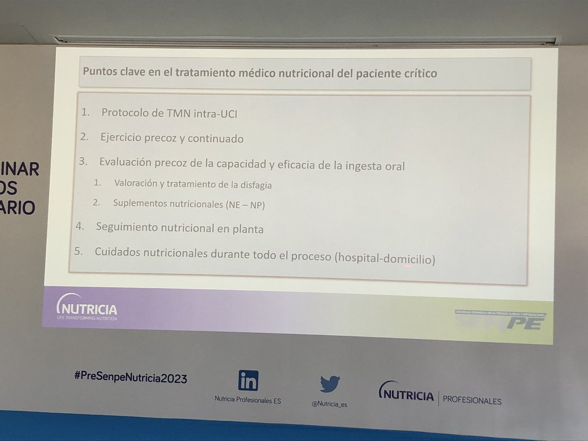 SamaraPalmaMil1's tweet photo. La mesa de críticos, al hilo de caso clínico de ⬆️complejidad, de la mano de Dra.@plalueza, Dr. Juan Carlos López Montero y broche final del Dr. @JuanCMontejo1 refleja a la perfección la relevancia de la multidisciplinaridad en el paciente crítico.#senpe2023 #preSenpeNutricia2023 https://t.co/lqJoaVsts8