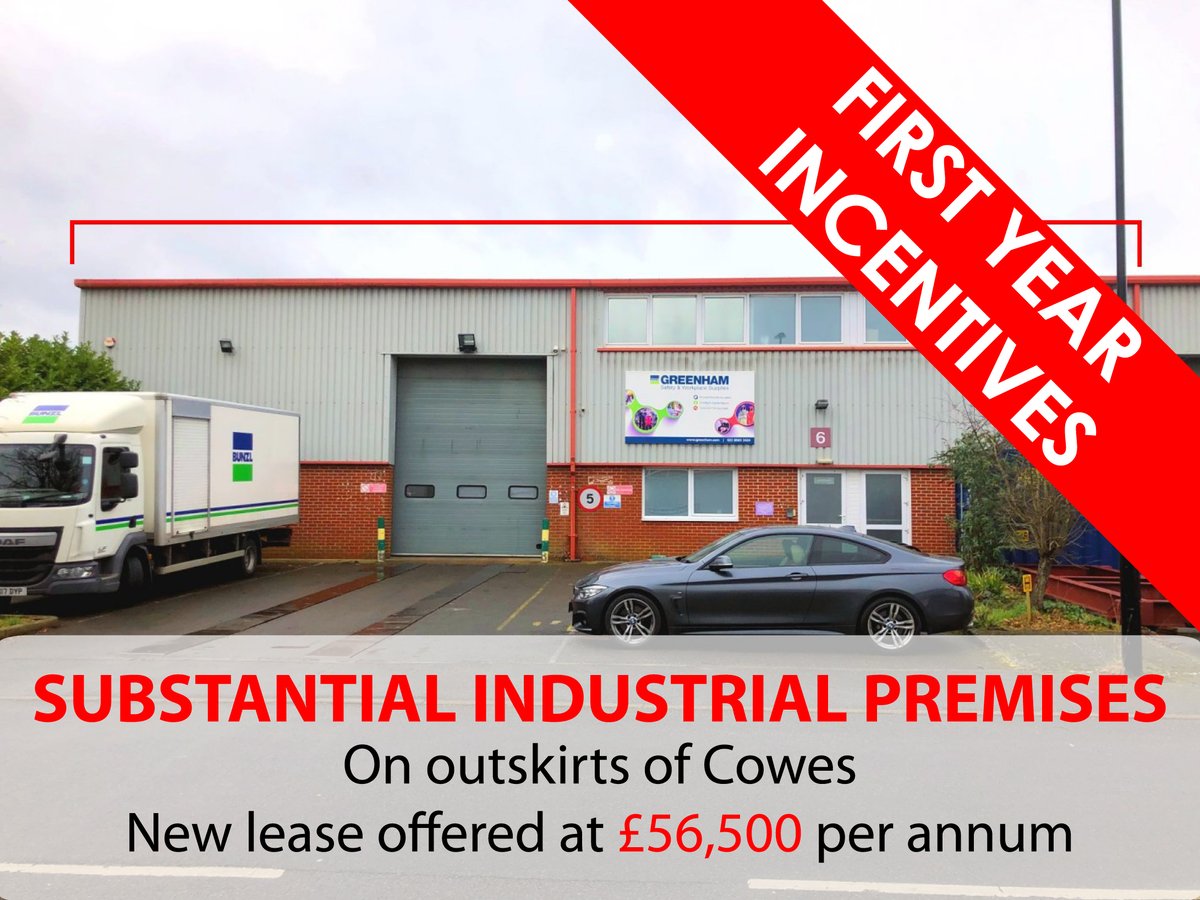 LARGE #industrial unit to rent in #Cowes #IsleofWight 

Significant 1st year incentives available subject to negotiations.  

For more details:
📞 (01983) 301 434
📨 mwilliams@gullyhoward.com
🌐gullyhowardcommercial.com

#gullyhoward #propertytorent #lease