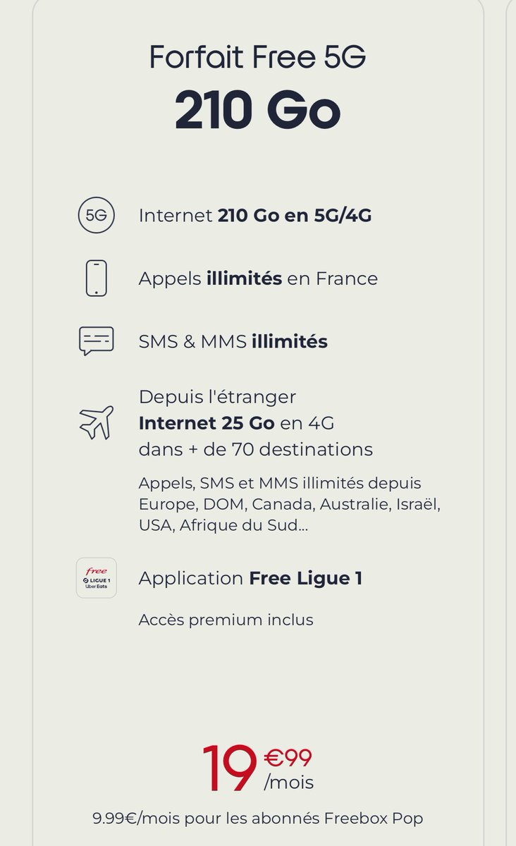 مسافر #اوروبا وتبغا شريحة أو شريحة الإلكترونية (eSIM) أنترنت واتصال، أنصحكم بشركة (free) لقيت عندهم عرض أخذت من عندهم شريحة بـ 20 يورو، 210 قيقا لمدة شهر.

أخذتها من #فرنسا الجيل الخامس شغاله بسرعه عاليه جدًا زي الحلاوه في الدول اللي زرتها
#ايطاليا / #النمسا / #المانيا / #سويسرا