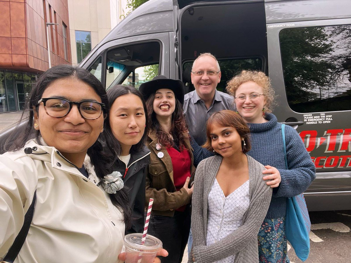 GULingSoc's tweet photo. ....and a special thanks to our driver Peter, who was kind enough not to mind our excited explanations about The Dream of the Rood. https://t.co/MHNVMqEhJH