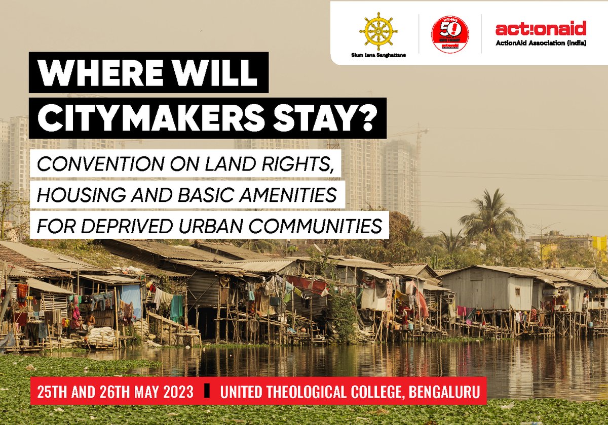 Looking forward to this workshop on  slum land policies in favour of #cityzens and #citymakers