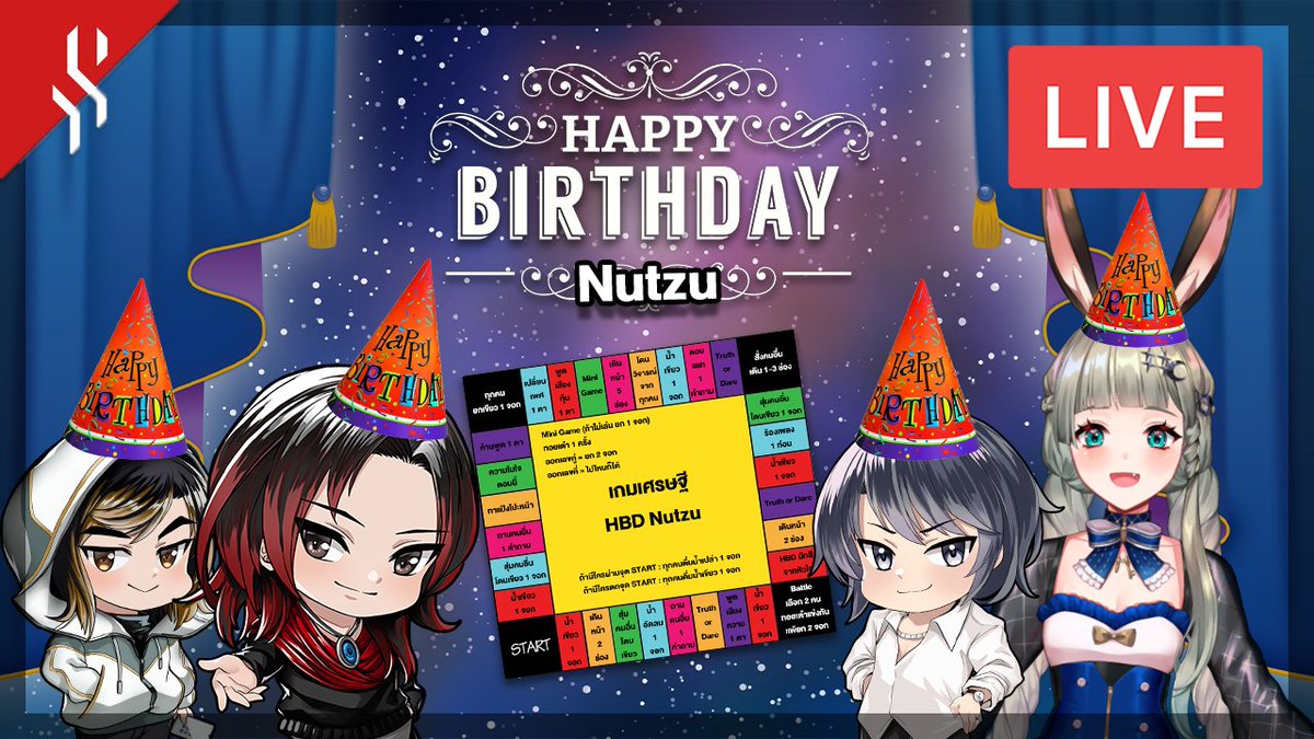 scarlettebandth's tweet image. วันนี้เวลา 19.30 น. ⏰
ที่ช่อง Scarlette Band 
เรามีไลฟ์วันเกิดพรี่นัทสึ! 🥳
ปาร์ตี้เกมเศรษฐียกจอก!!
feat. @LucenePLG 
และแชทสามารถเล่นได้ด้วย
ใครอยากเล่นด้วยไปซื้อน้ำได้เลย
แล้วทุ่มครึ่ง มาเจอกันที่นี่ครับ! 

👉 youtube.com/live/sTv6j_3Fc…

#ScarletteBand #Lucene
