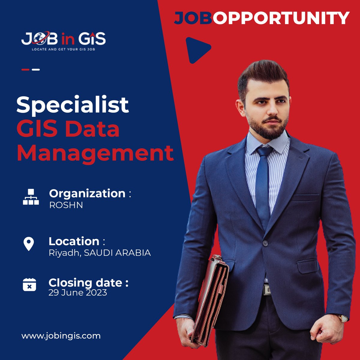 #jobingis : ROSHN is hiring a Specialist, GIS Data Management
📍Location : #Riyadh #SaudiArabia

Apply here 👉 : jobingis.com/jobs/specialis…

#Jobs #jobsearch #cartography #Geography #mapping #GIS #geospatial #remotesensing #gisjobs #gischat