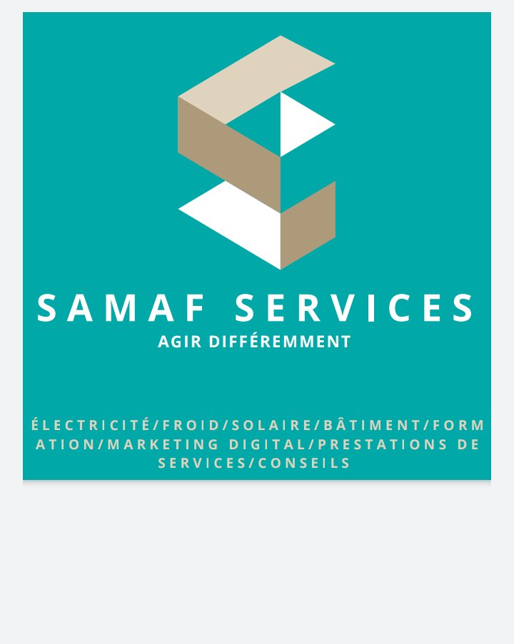 sido_amina's tweet photo. Nos services
Appelez nous pour tous vos besoins
SAMAF Services
'' agir différemment '' https://t.co/ozAPUjyIUN