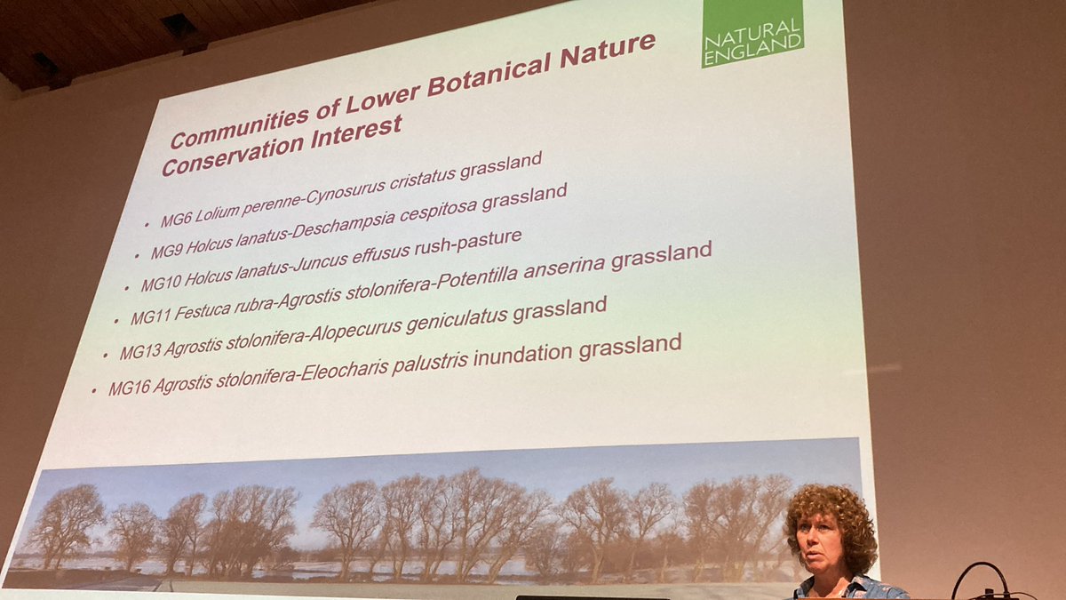 MilesKing10's tweet photo. And we’re off! @NaturalEngland Senior lowland grassland specialist Katey Stephen (who is also Mayoress of Worcester) gives an update on SSSI condition assessment for floodplain meadows #fmpconf23 https://t.co/fvHzBonwnf