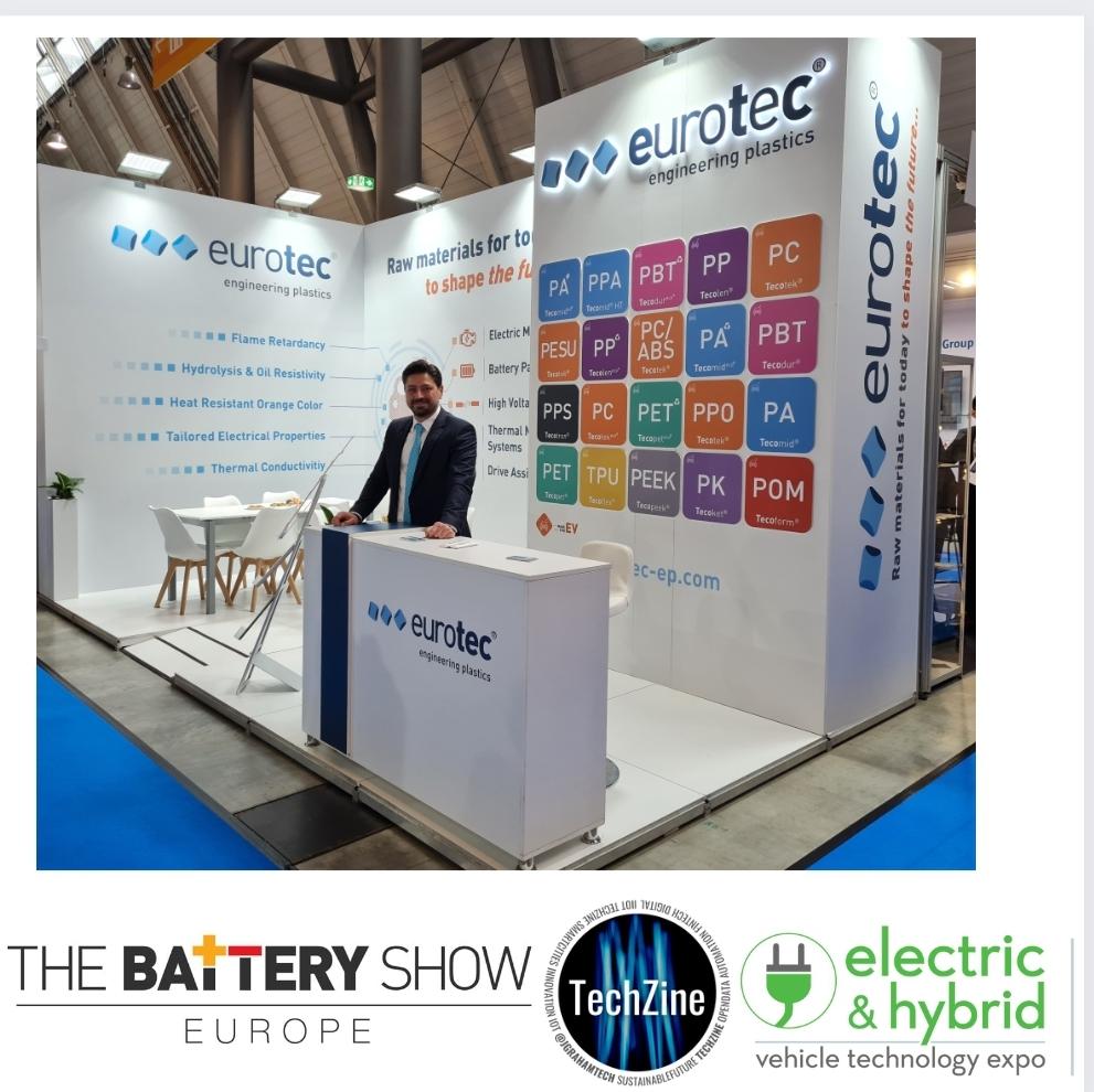 JGrahamTech's tweet photo. Visit Eurotec &amp; find sustainable solutions for engineering plastics @BurakEseroglu #evtech @BatteryShow_EU @EVTechExpo_EU #sustainablesupplychain https://t.co/2B373Y08ln https://t.co/yzckYkHP7W