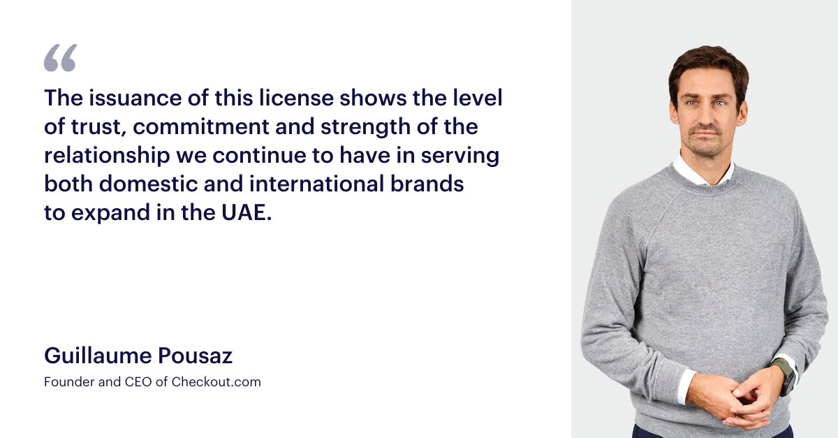 We're proud to announce that <a href="/Checkout/">Checkout.com</a> is the first global payments platform to secure an acquiring license in the UAE.

Our commitment to empowering businesses is stronger than ever, and we're excited to provide our innovative solutions to the region 👉checkout.com/newsroom/news/…