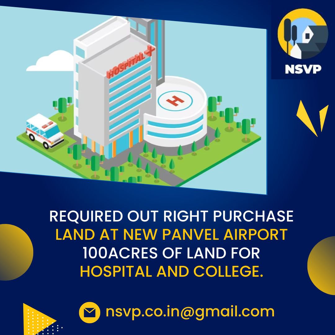 @nsvpvishvesh #landlord #newpanvel #panvel #land #100acres #landforhostel #landforschool #landrequired