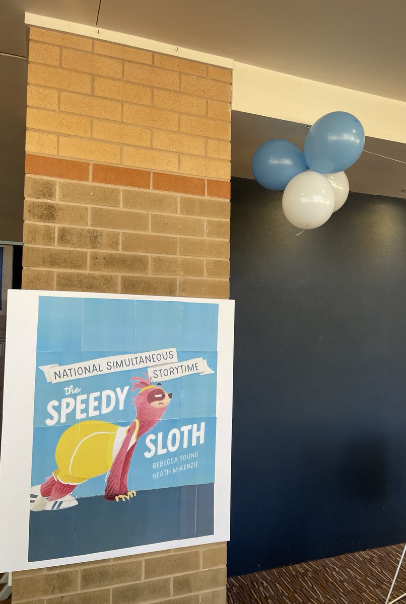 JessicaR357's tweet photo. Today we participated in National Simultaneous Storytime! Kindergarten loved The Speedy Sloth 😍 #acuedu_p https://t.co/iAz4ocWLsT