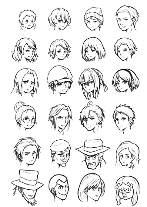 今回は落書きを投稿します!
見たアニメのキャラをなるべく簡単に描いていて髪型など勉強になって楽しいです! 